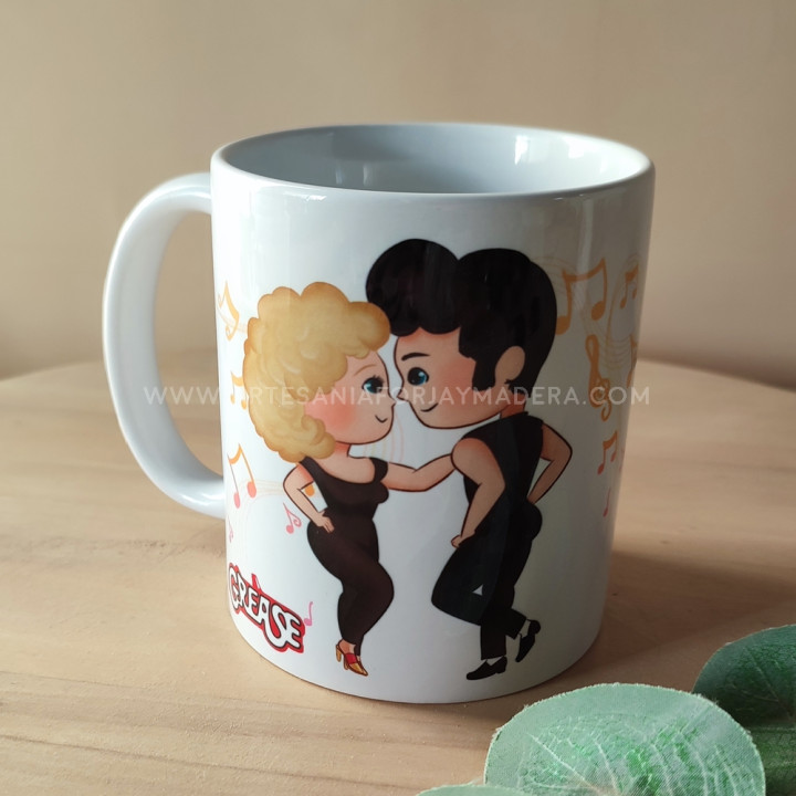 Taza san valentin Grease