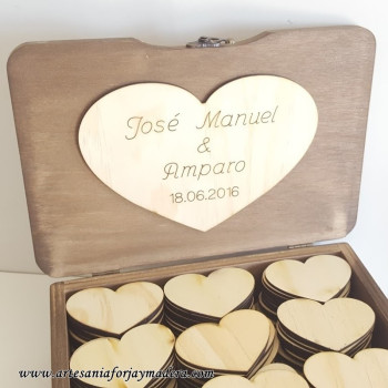 Caja Firmas Corazon  (50...