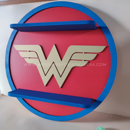 estanteria diorama de wonder woman para coleccionistas