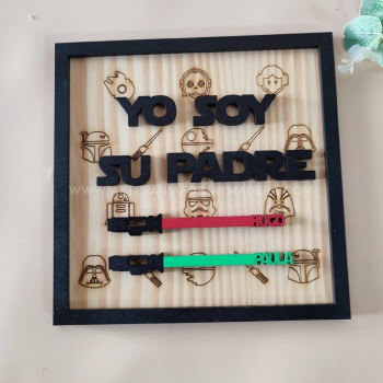 Cuadro 3d Yo soy tu padre... 2