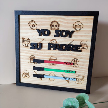 Cuadro 3d Yo soy tu padre...