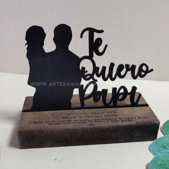 Regalo siluetas Te quiero Papi 2
