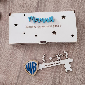 armario portallaves exclusivo de Forja y Madera con looney tunes 2