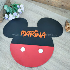 Silueta Mickey con Nombre 2