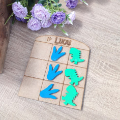 Juego 3 en Raya Dinosaurio