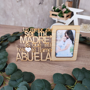 Portafotos Abuela con frase