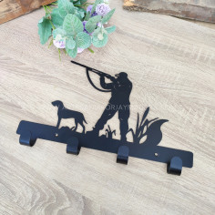 percha de pared de acero para cazador personalizada