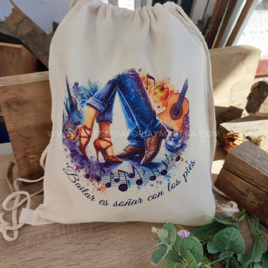 Mochila tejido Bailarines