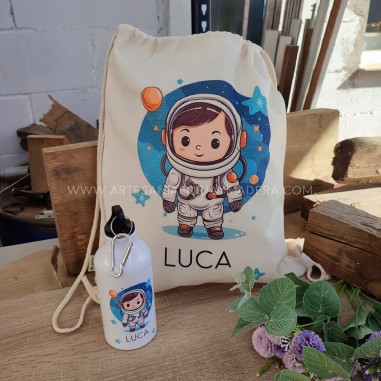 Pack Mochila + Botella Astronauta