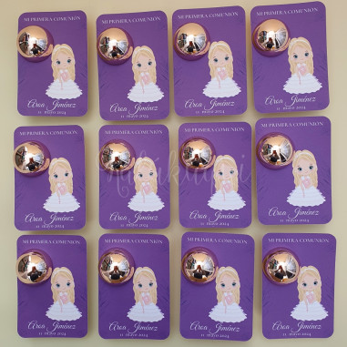 Bálsamo Labial Tarjeta Niña Morado