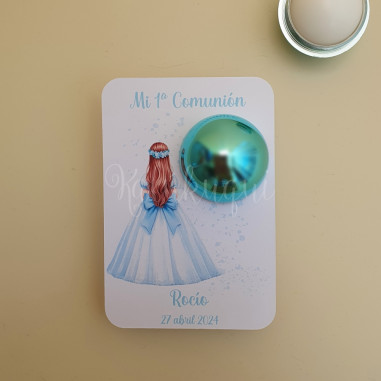 Bálsamo Labial Tarjeta Comunión Niña...