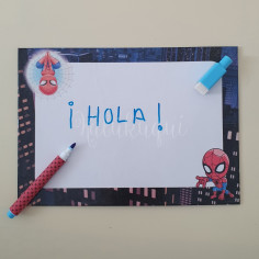 Pizarra blanca Spiderman 2