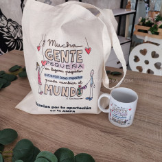 Pack Bolsa tote bag + Taza...
