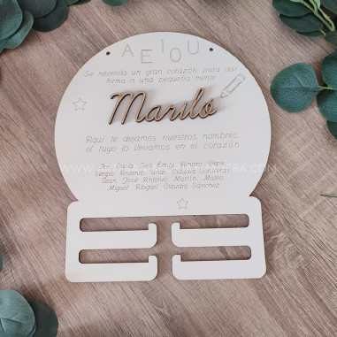 Placa Portacollares Regalo Profe con...