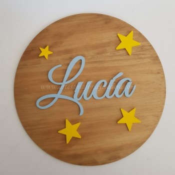 Placa Infantil estrellas