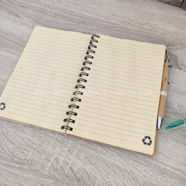 Cuaderno Madera + Bolígrafo Profe Música