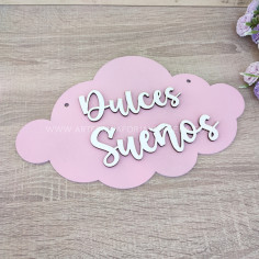 Letrero Nube con frase 2