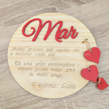 Placa Regalo Entrenadora