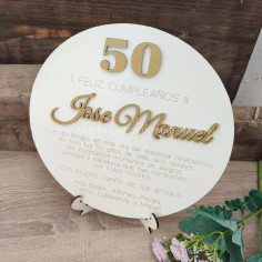Placa Regalo Cumpleaños