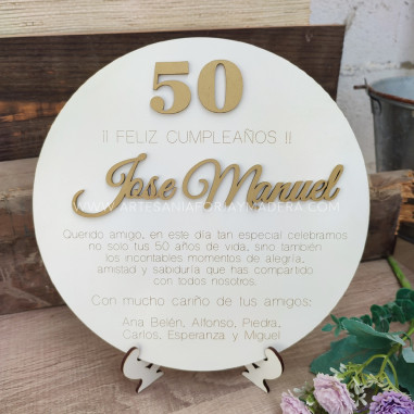 Placa Regalo Cumpleaños