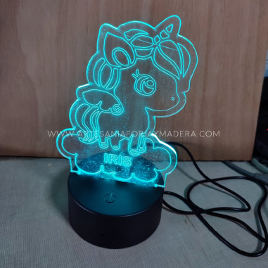 Lampara Led Unicornio (Quitamiedos)