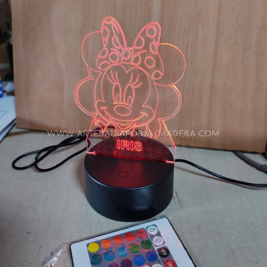Lampara Led Quitamiedos Minnie Disney