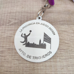 Medalla acero redonda...