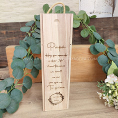 Caja de Vino Sencilla Papa