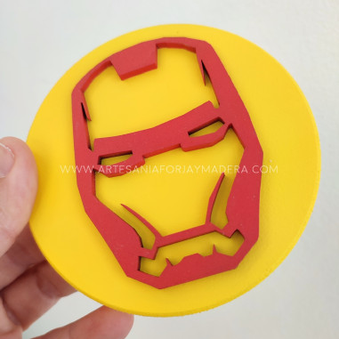Colgador de pared Iron Man superhéroe
