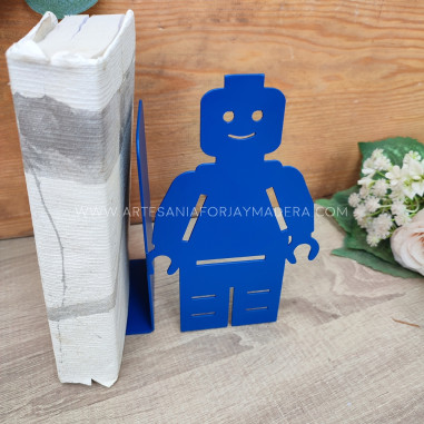 Sujetalibros Lego de Frente