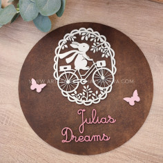 Placa Conejo en bici 2