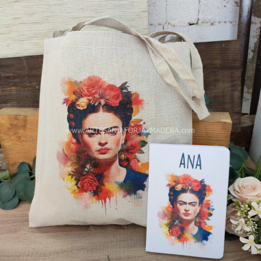Pack Bolsa tote bag + Cuaderno Frida