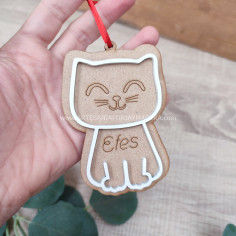 Adorno gato Navidad