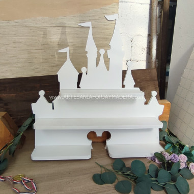 diseño de diorama estante de Forja y Madera con caracter