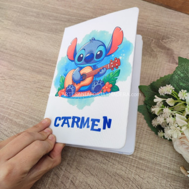 Cuaderno Stitch con guitarra