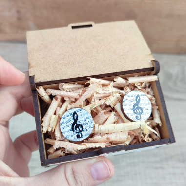 Caja con gemelos Notas musicales