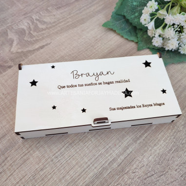 Caja estrellas para regalar dinero