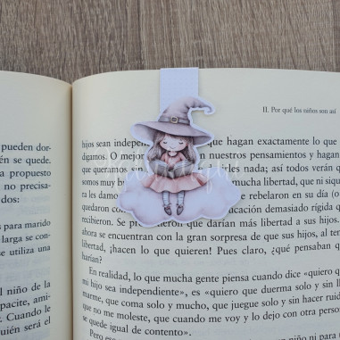 Marcapáginas imantado Bruja