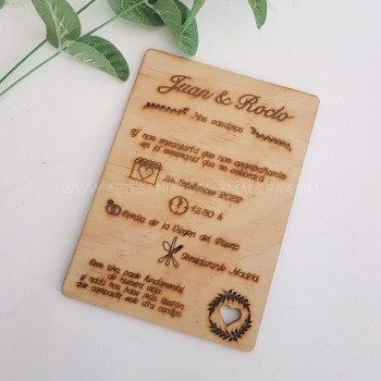 Invitacion Laurel (PACK 50)