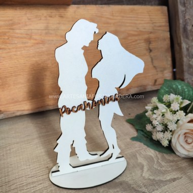 Mesero 3d pocahontas y john smith disney