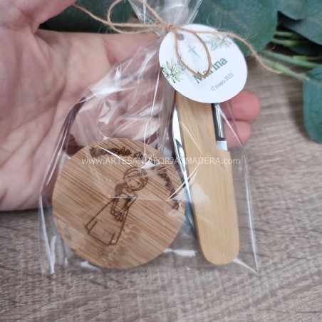 set de regalos para invitados de comunion exclusivo de Forja y Madera