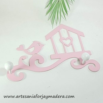 Percha Pajaro Casita 2g