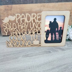 Portafotos con frase Padre...