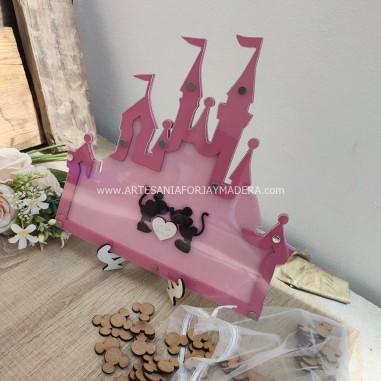 Hucha Castillo Mickey y Minnie Disney...