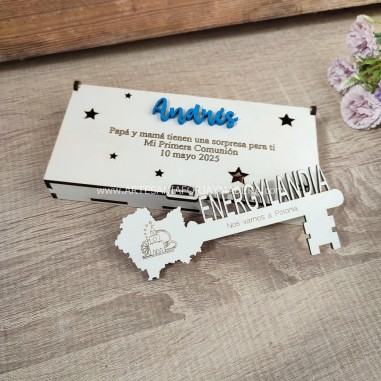 Caja Llave Basic 3d Blanco con Llave...