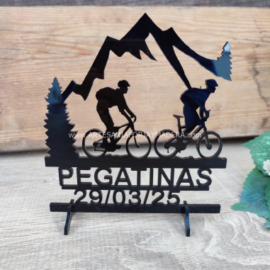 Cake Topper Pareja bicis de montaña...