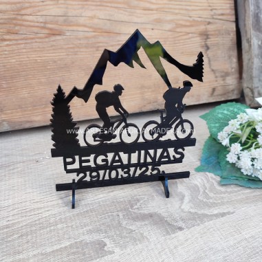 Cake Topper Pareja bicis de montaña...