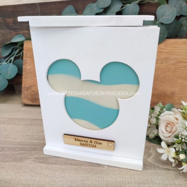 Caja Mickey Mouse Ritual de Arena Blanco