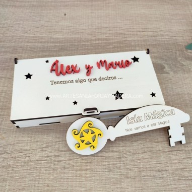 Caja Llave Basic 3d Blanco con Llave...