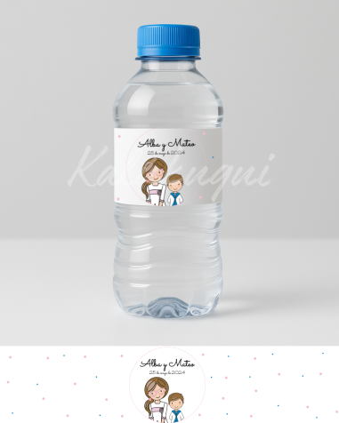 Etiqueta para Botella 33cl Hermanos
